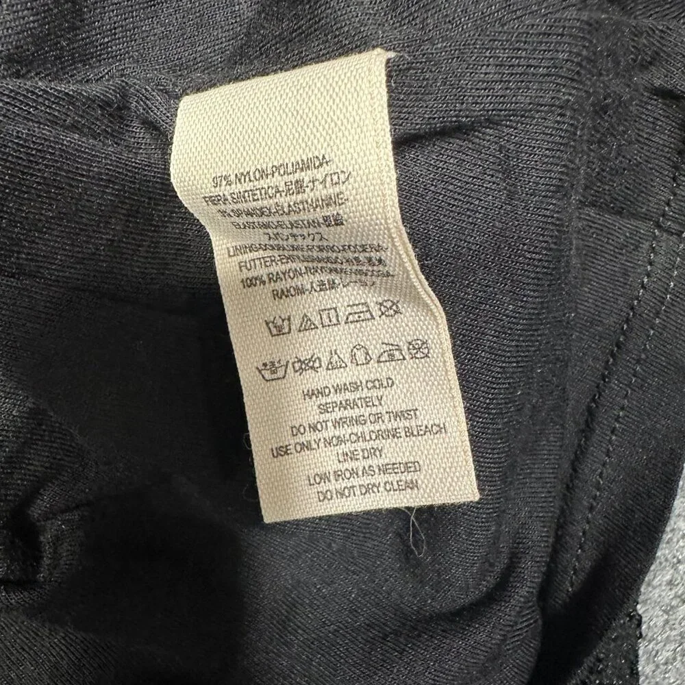 Free People Dress Womens XS Black Lace Aline Lined Bell Cuff Sleeve NEW Skater - Picture 6 of 8